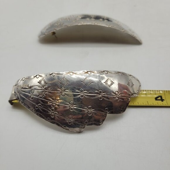 Stunning Hand Made Sterling Silver Statement Earrings Southwest Native Tribal - Picture 15 of 16